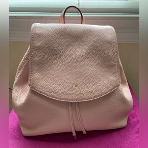 Light Pink Kate Spade Mini Drawstring Backpack